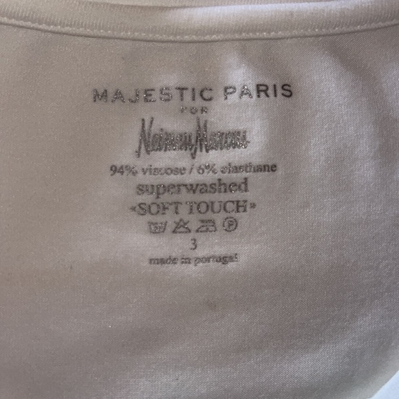 Neiman Marcus Soft Touch Short-Sleeve Tee - Picture 3 of 3